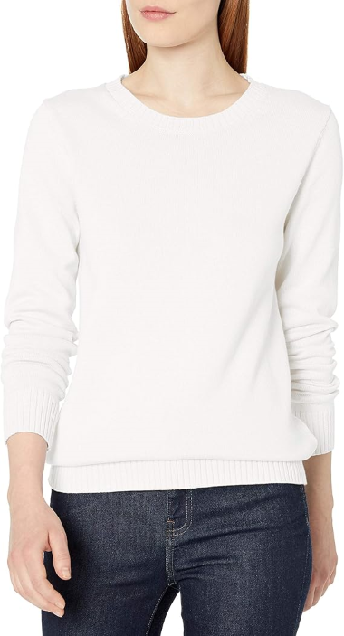 Women's 100% Cotton Crewneck Sweater