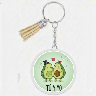 Llavero redondo Amor