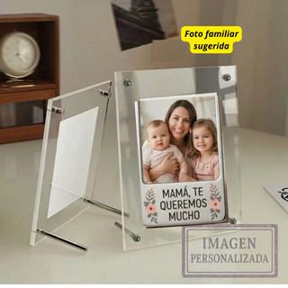 Marco con fotografía dia de las madres