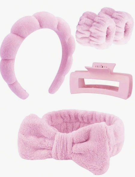 Diadema y muñequera de microfibra