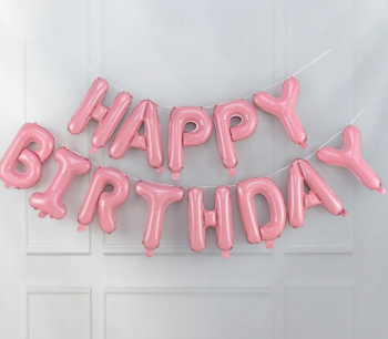 13 piezas de globos Rosa