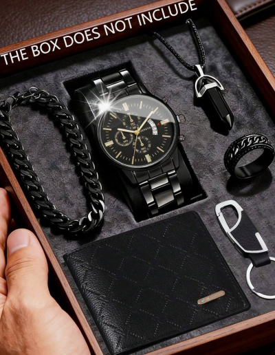 Set Reloj de cuarzo minimalista