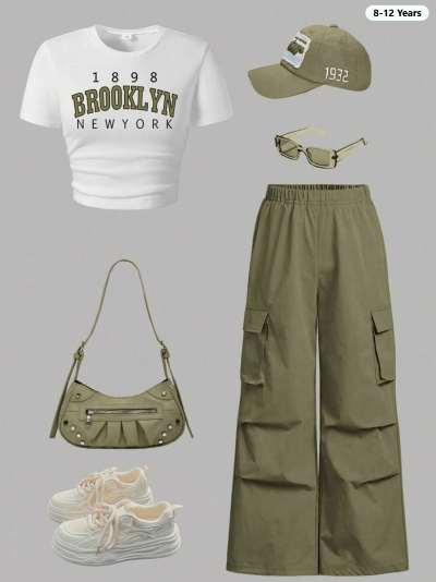 Conjunto de Top de manga corta