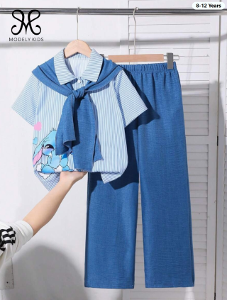 Conjunto de blusa manga corta