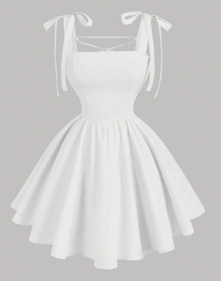 Vestido blanco romántico