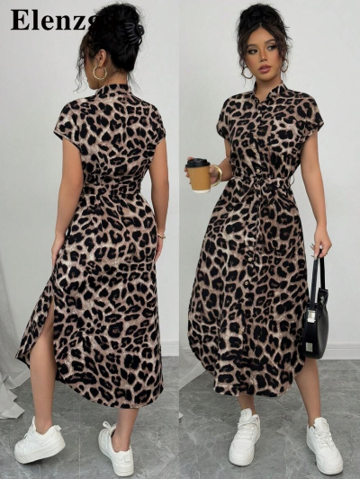 Vestido largo de manga corta